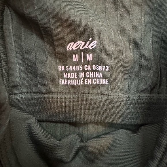 Aerie medium Green Ribbed Women's Bralette - Picture 3 of 3